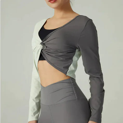 Contrasting Color Tight Yoga Wear Women Outdoor