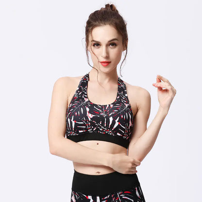 Printed Wireless Sports Bra for Gym Wear