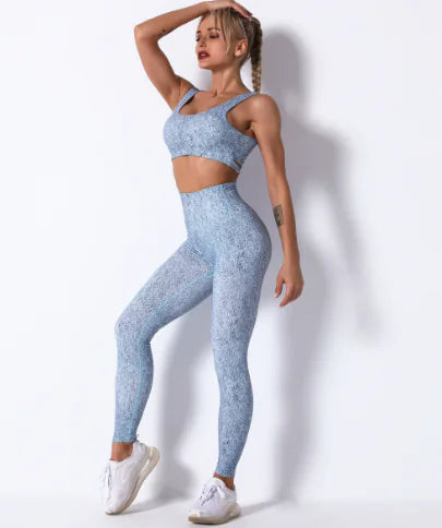 FloralFlex Yoga Sports Set