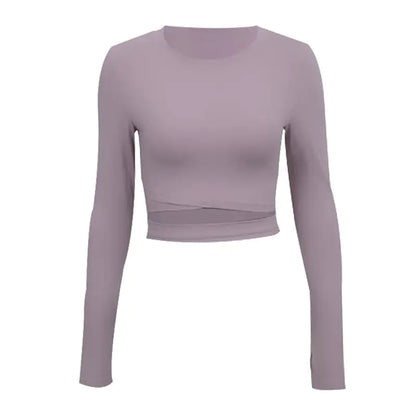 Tight-fitting Navel-baring Sports Gym Wear